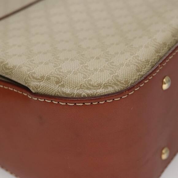 CELINE Macadam Canvas Hand Bag Beige Gold - Picture 16 of 16